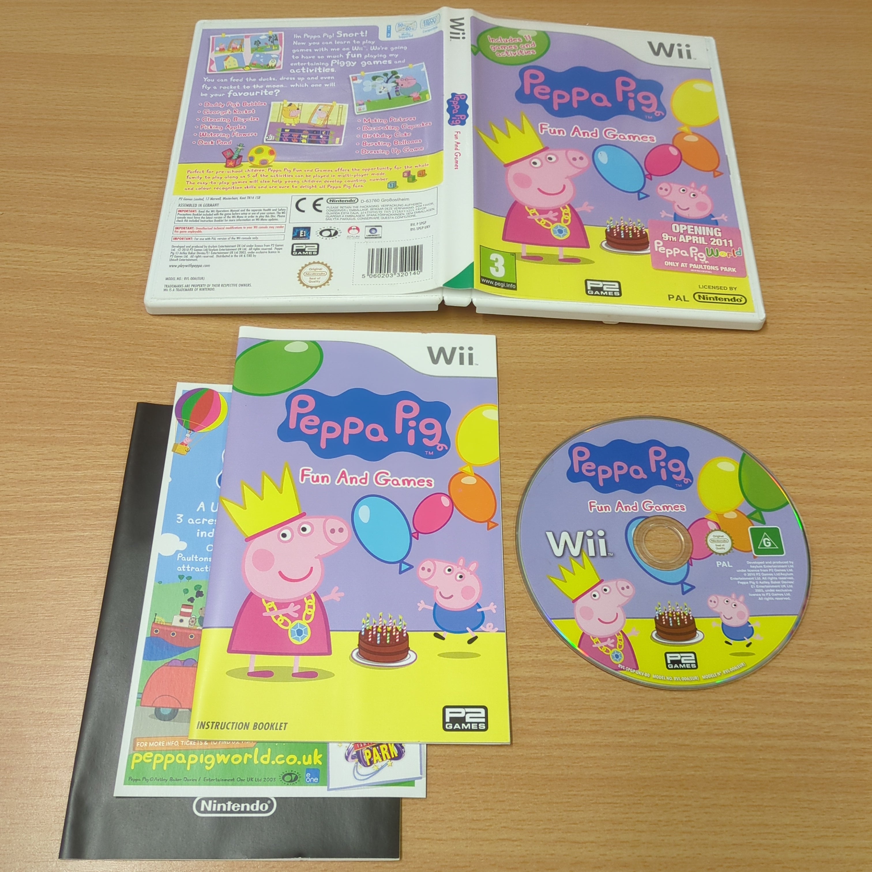 Peppa Pig: Fun And Games Nintendo Wii game Peppa Pig: Fun And Games Nintendo Wii game